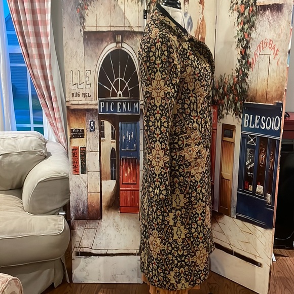 Free People Tapestry Long Coat, Multi, Size 6 - Picture 6 of 13